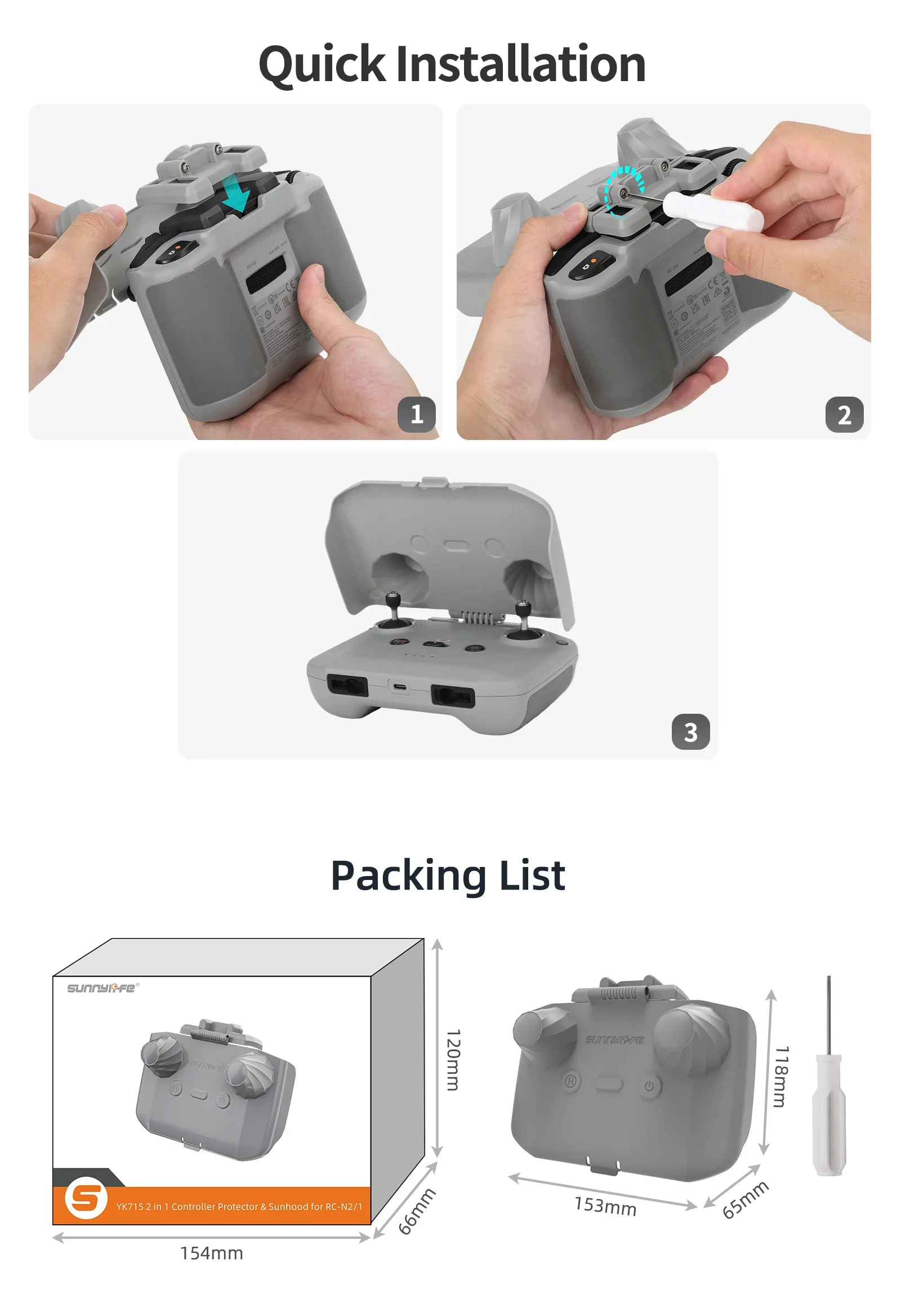 2 in 1 Controller Protector Su - Dji Drone Mini 4 Pro ulasan dan harga