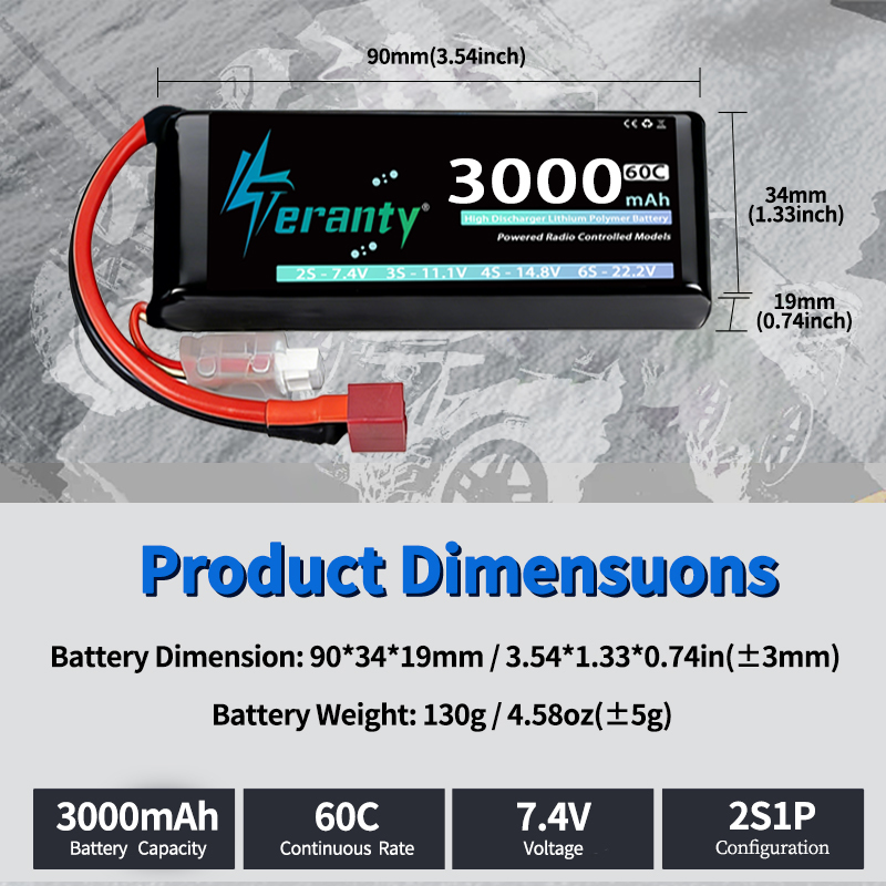 TERANTY 2S 3000mAh Lipo Batter - Drone Battery Lipo ulasan dan harga