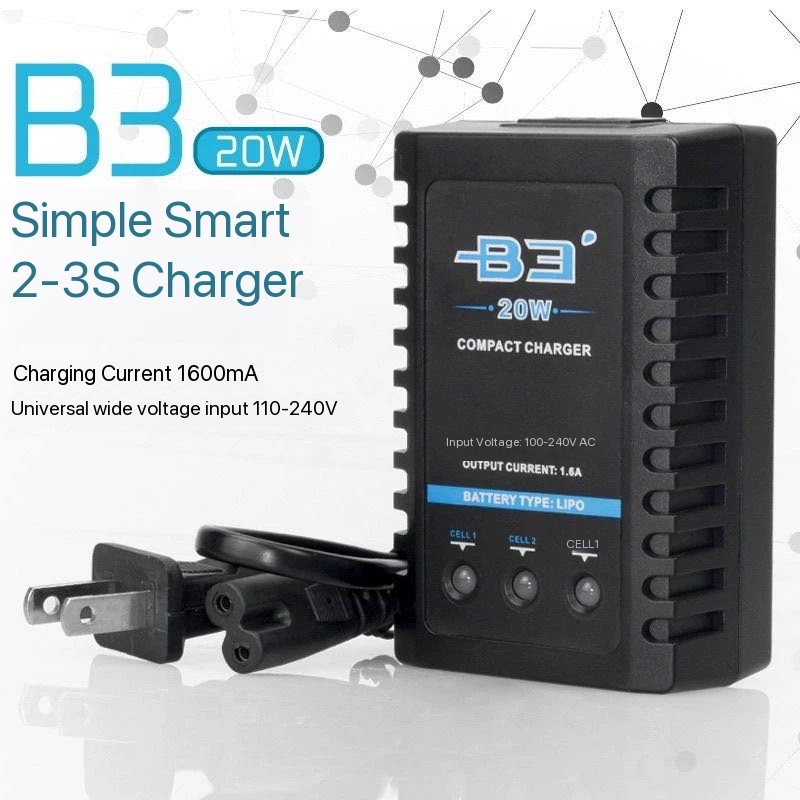 B3 20W simple balanced charger - Drone Battery 3S ulasan dan harga