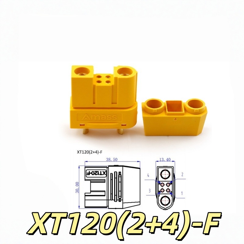 Amass Original XT120(2+4) Conn - Drone Battery High Voltage ulasan dan harga