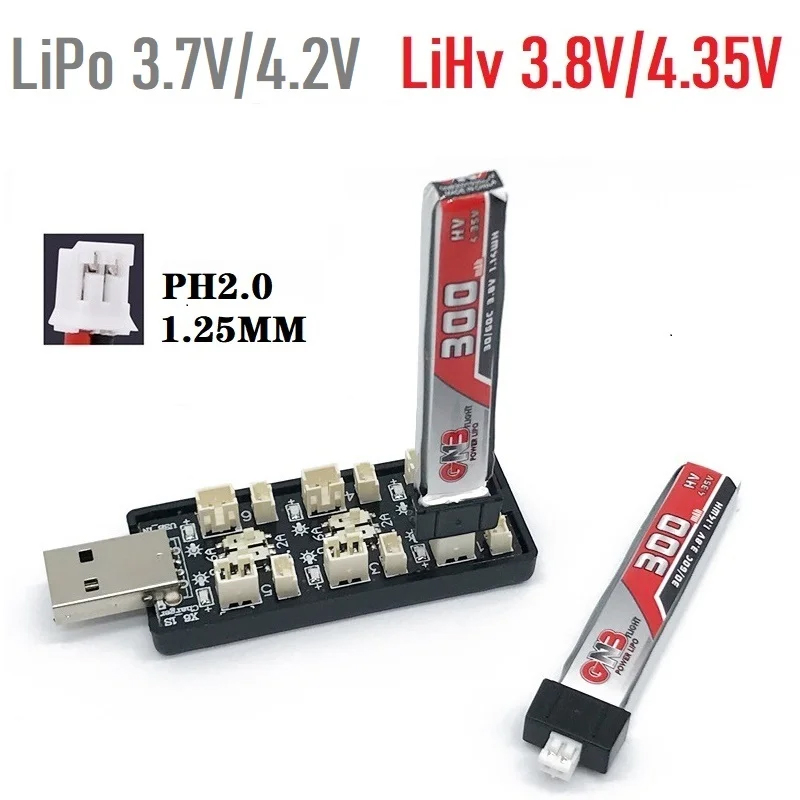 6CH USB 1S LiPo/LiHv 3.7V/4.2V - Drone Battery Balance Charger ulasan dan harga