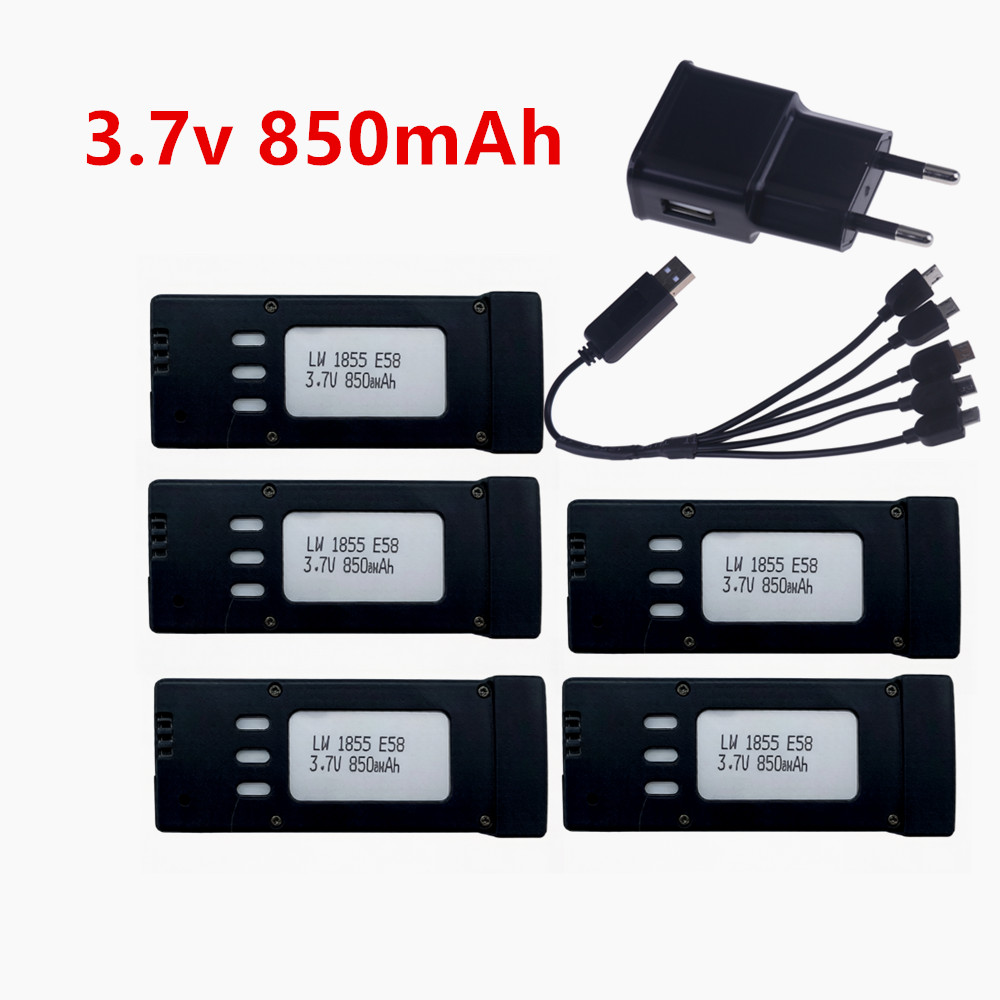 3.7V 850mAh RC Drone Lithium B - Eachine Drone E58 ulasan dan harga